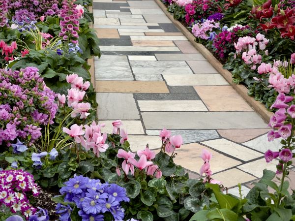 Garden Path Installation in Napa